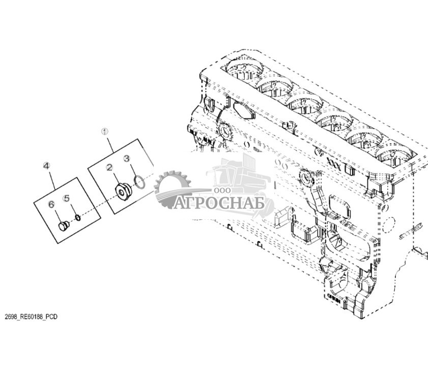2698 Фитинги нагревателя охлаждающей жидкости двигателя - ST348491 71.jpg